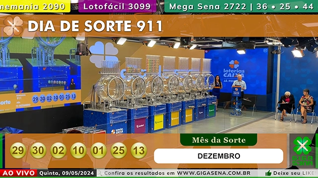 Resultado da Dia de Sorte 911