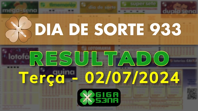 Resultado da Dia de Sorte 933