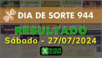 Resultado da Dia de Sorte 944