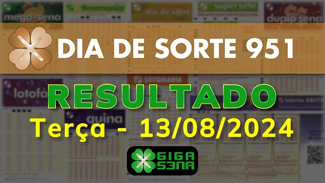 Resultado da Dia de Sorte 951