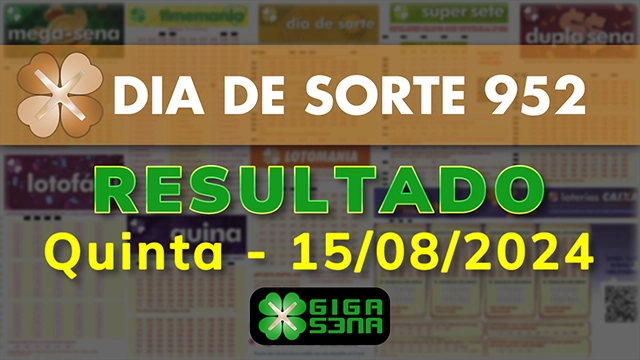 Resultado da Dia de Sorte 952