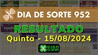 Resultado da Dia de Sorte 952