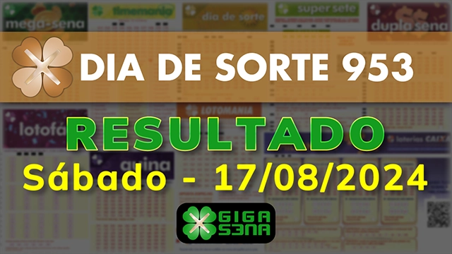 Resultado da Dia de Sorte 953