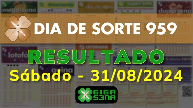 Resultado da Dia de Sorte 959