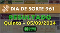 Resultado da Dia de Sorte 961