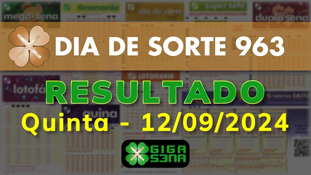 Resultado da Dia de Sorte 963