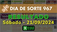 Resultado da Dia de Sorte 967