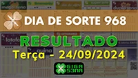 Resultado da Dia de Sorte 968