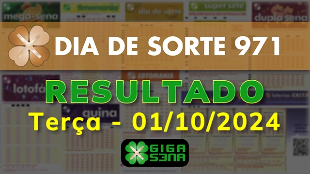 Resultado da Dia de Sorte 971