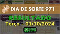 Resultado da Dia de Sorte 971