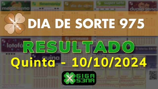 Resultado da Dia de Sorte 975