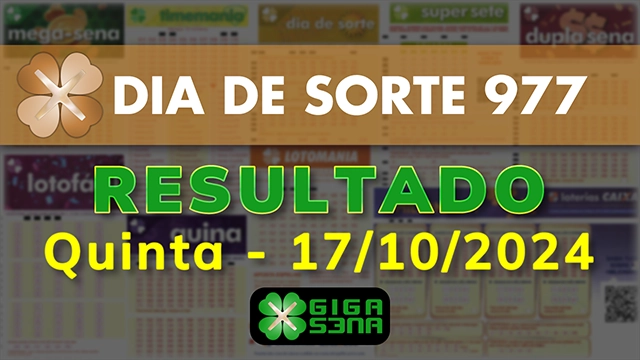 Resultado da Dia de Sorte 977