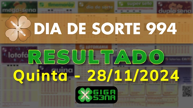 Resultado da Dia de Sorte 994