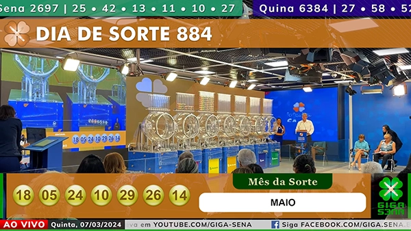 Sorteio da Dia de Sorte 884 - Foto: Reprodução / Caixa