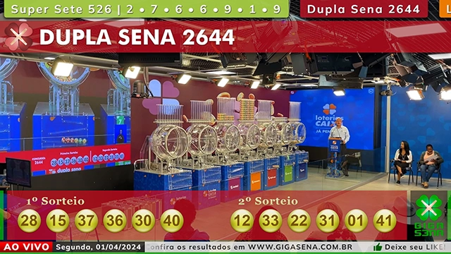 Resultado da Dupla Sena 2644