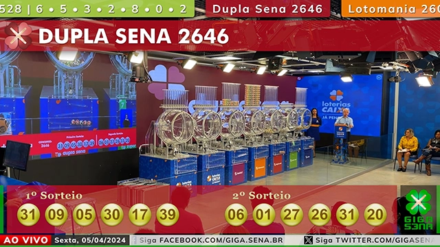 Resultado da Dupla Sena 2646