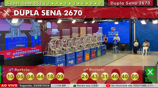 Resultado da Dupla Sena 2670