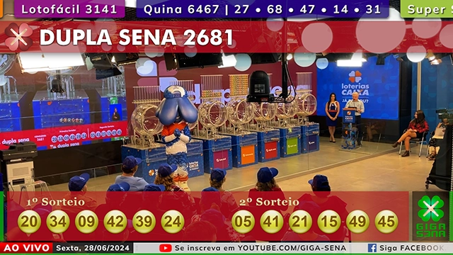 Resultado da Dupla Sena 2681