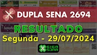 Resultado da Dupla Sena 2694