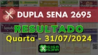 Resultado da Dupla Sena 2695