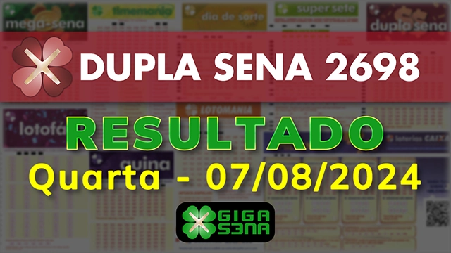 Resultado da Dupla Sena 2698