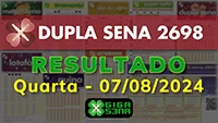 Resultado da Dupla Sena 2698