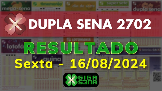 Resultado da Dupla Sena 2702