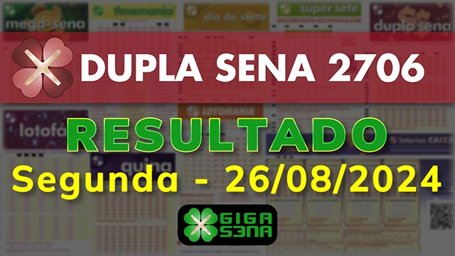 Resultado da Dupla Sena 2706