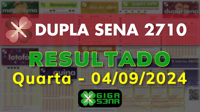 Resultado da Dupla Sena 2710