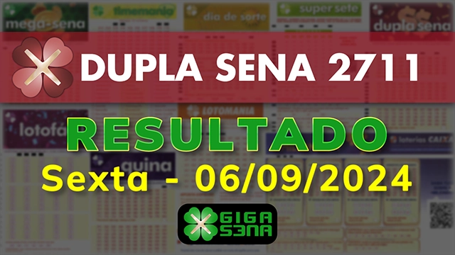 Resultado da Dupla Sena 2711