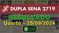 Resultado da Dupla Sena 2719