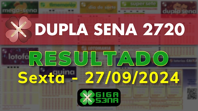 Resultado da Dupla Sena 2720