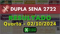 Resultado da Dupla Sena 2722