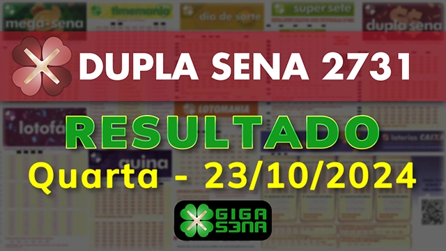 Resultado da Dupla Sena 2731