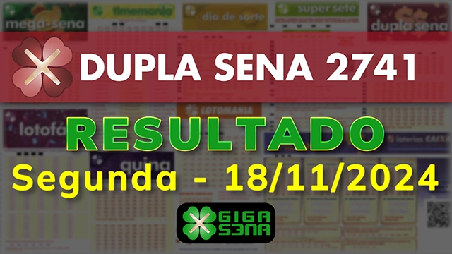 Resultado da Dupla Sena 2741