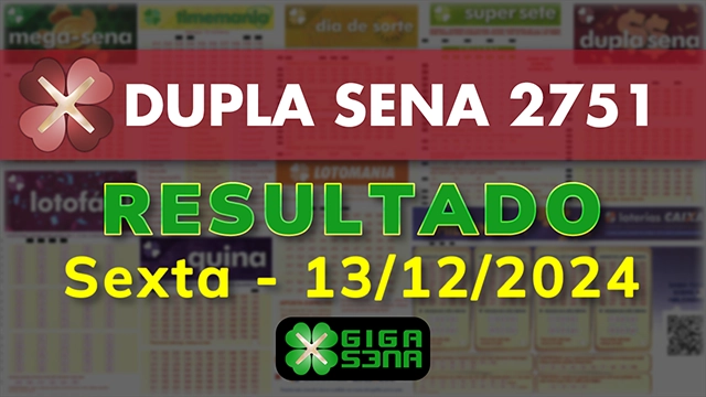 Resultado da Dupla Sena 2751