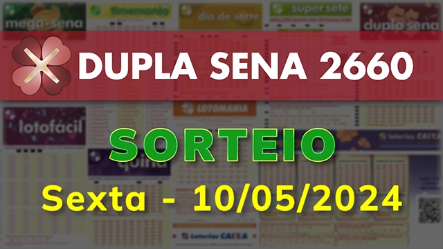 As 20:08 horas desta sexta-feira, 10/05/2024, foi divulgado o resultado da  Super Sete 542