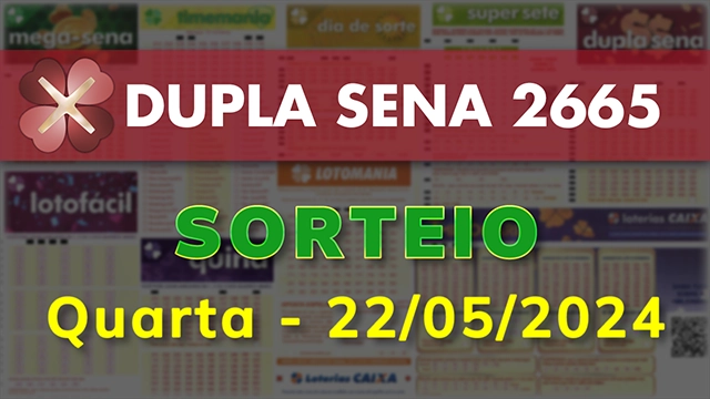 Confira os números da Lotofácil 3110 divulgados no resultado de 22/05/2024,  quarta-feira