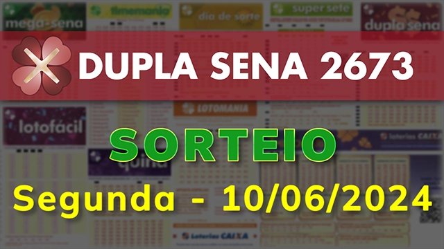 Sorteio da Dupla Sena 2673