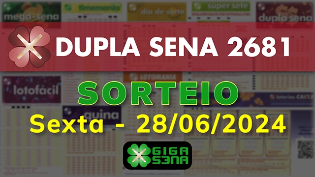 Sorteio da Dupla Sena 2681