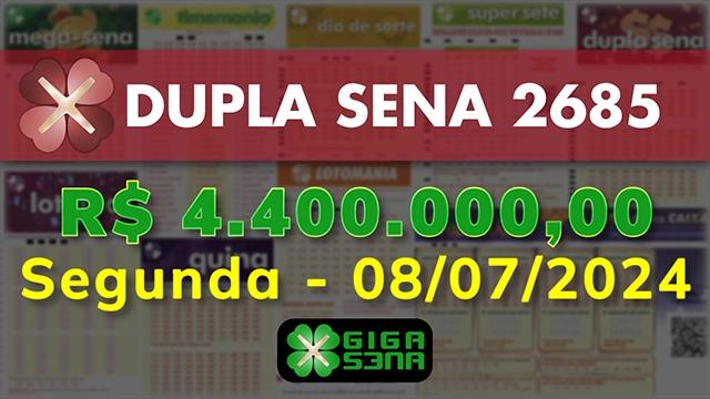 Sorteio da Dupla Sena 2685