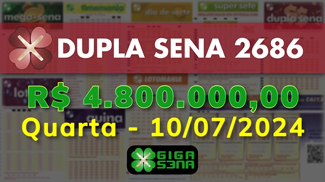 Sorteio da Dupla Sena 2686