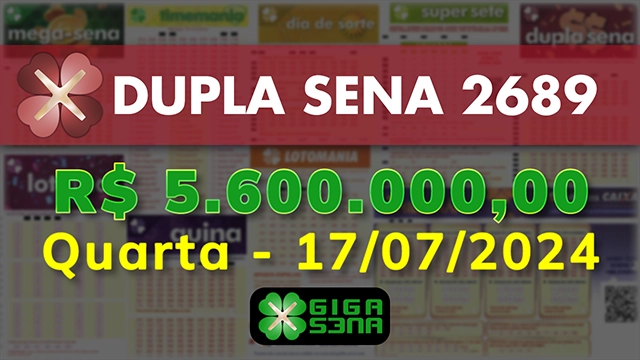 Sorteio da Dupla Sena 2689