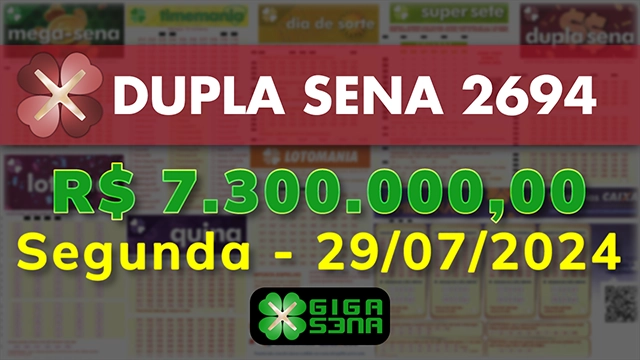 Sorteio da Dupla Sena 2694