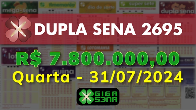 Sorteio da Dupla Sena 2695