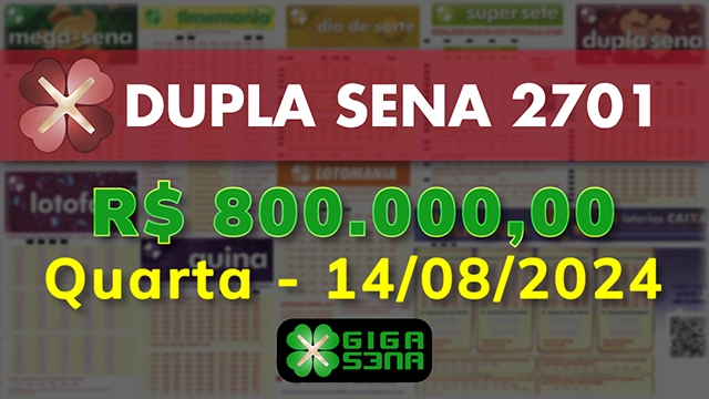 Sorteio da Dupla Sena 2701