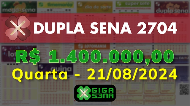 Sorteio da Dupla Sena 2704