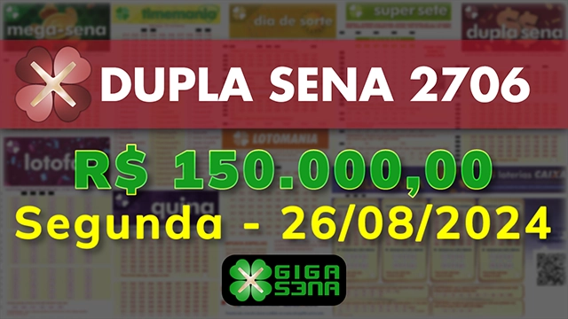 Sorteio da Dupla Sena 2706