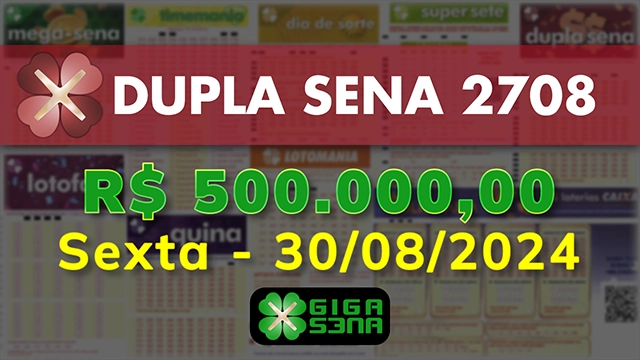 Sorteio da Dupla Sena 2708