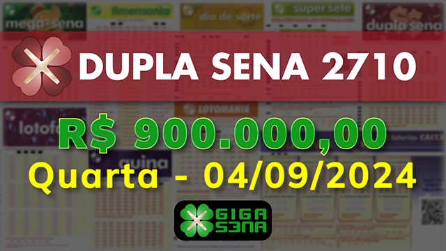 Sorteio da Dupla Sena 2710